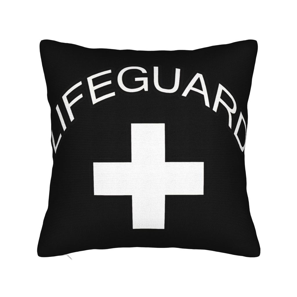 Lifeguard Red Logo Pillow Case Square Pillow Cover Kawaii Cushion Cover For Wedding Party Home Decor