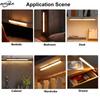 AITHEA LED Motion Sensor Light Wireless USB  Rechargeable Night Light Portable Induction Lamp for Cabinet Wardrobe Staircase