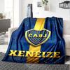 Couverture Flanelle Imprimée Boca Juniors Haute Qualité Chaude Confortable Couverture pour Toutes les Saisons Parfaite pour les Cadeaux Décoration Intérieure