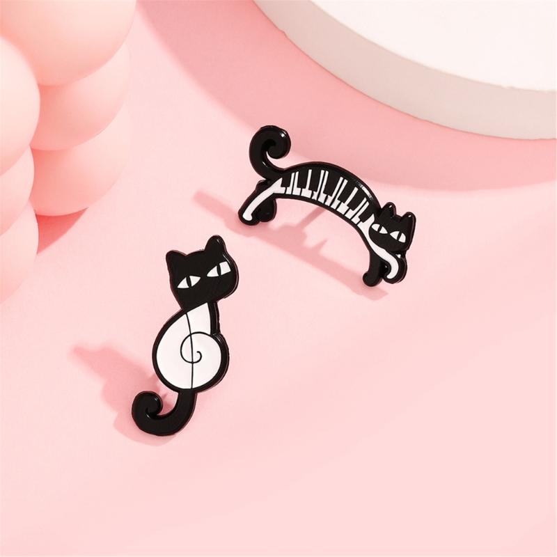 Fashion Cats Brooch Fun Animal Pin Unique Brooch Animal Shape Bagde Suitable for Everyday Wear or Special Occasions
