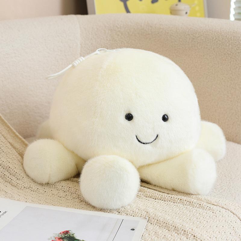 Rotating Octopus & Jellyfish Plush Doll Pillow - Cute Cartoon Stuffed Toy Gift for Girls