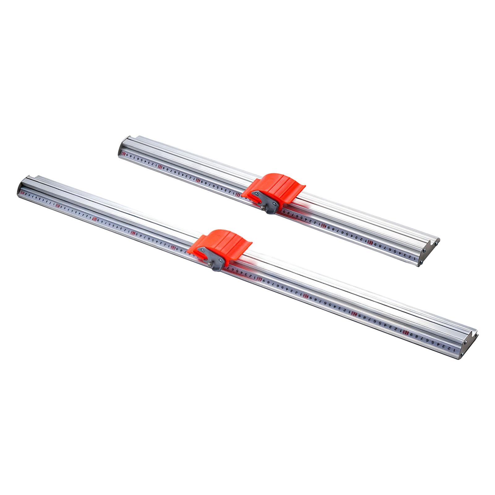 Practical Sturdy Aluminum Manual Cutting Ruler Accurate Marking Straight Edge for KT Board Photo Paper PVC Canvas