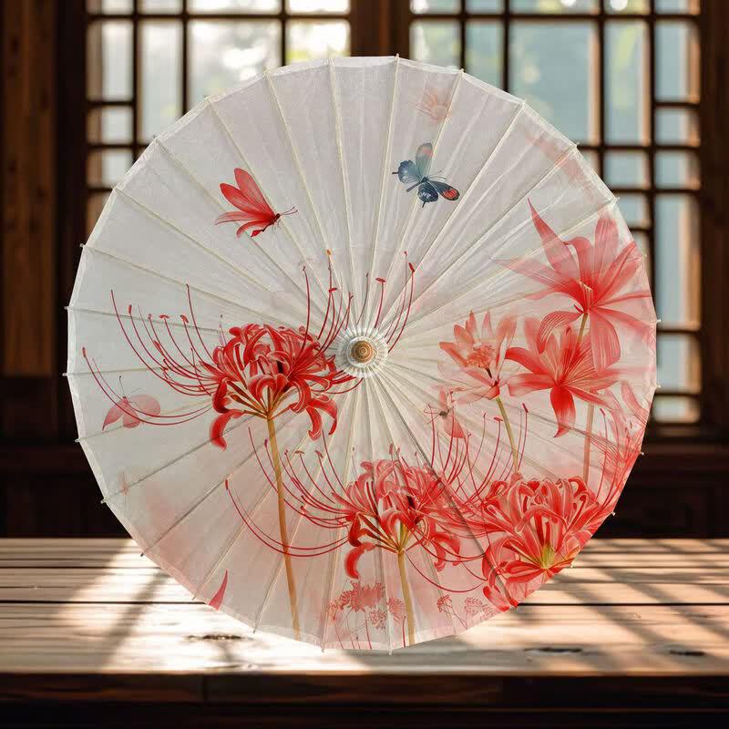 

Traditional Rainproof Sunshade Oil-Paper Umbrella 84cm