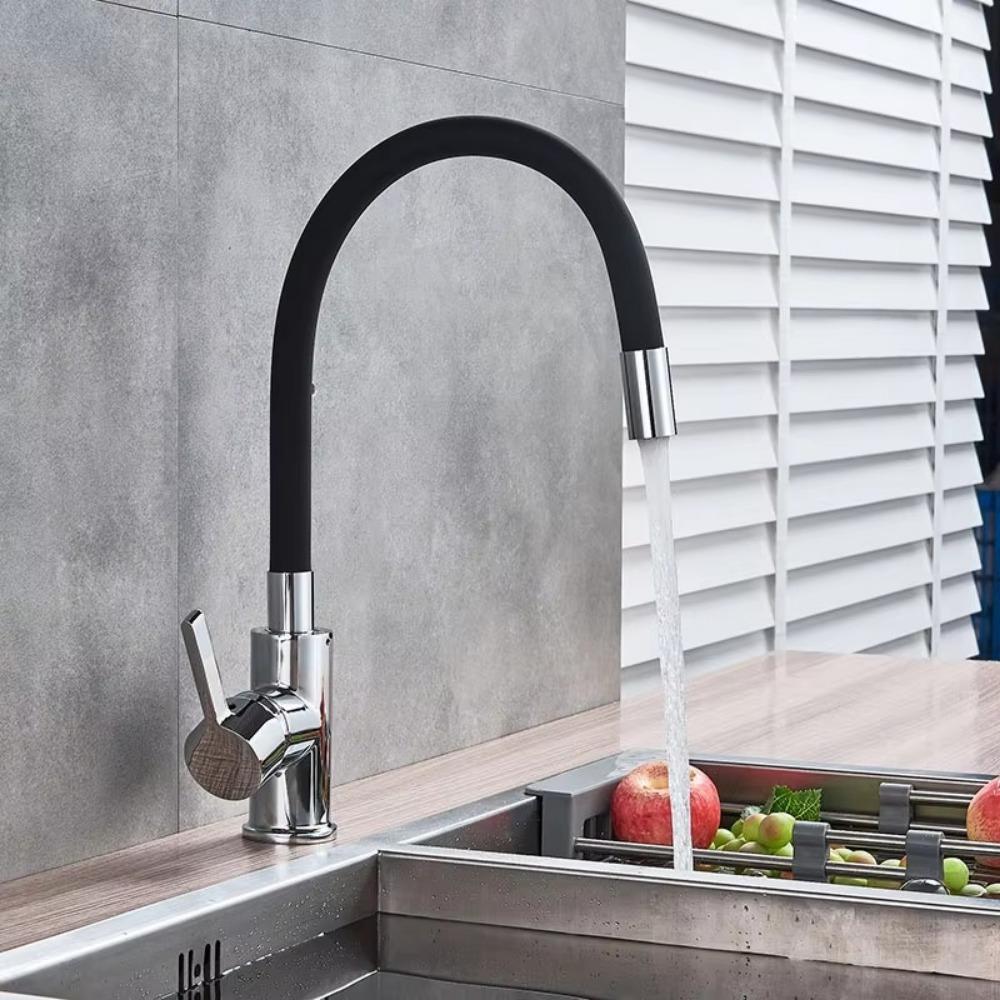 Universal Rotational Kitchen Faucet Stainless Steel Splash Proof Single Cold Tap Mounted Kitchen Sink Tap Balcony Wash Basin