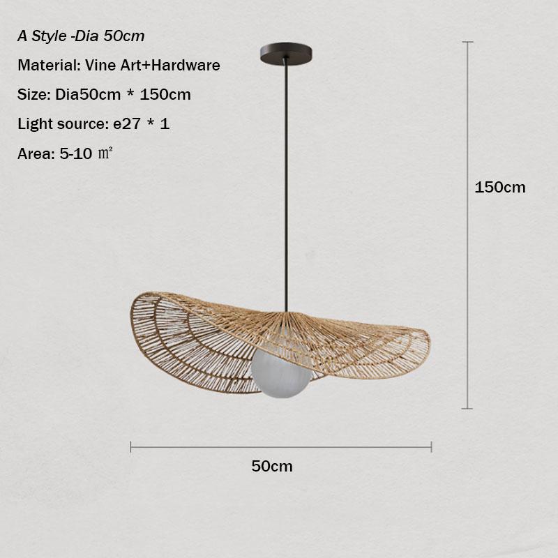 Led Vine Art Pendant Lights Rattan Hand-woven Lamp Restaurant Home Decor Bedroom Living Room Creative Dining Room Chandeliers