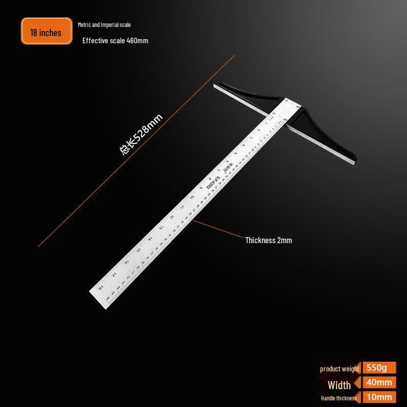 Stainless Steel T-Square Ruler