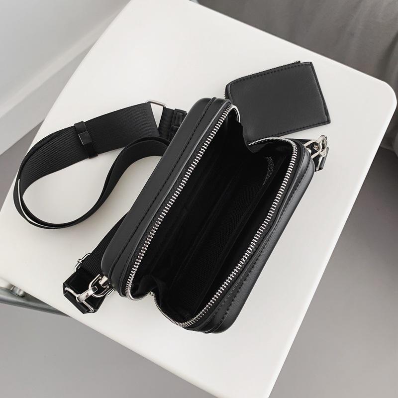 Women's Summer High-End Korean Style Versatile Crossbody Shoulder Bag, Men's Small Square Bag