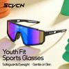 SCVCN Neue Photochrome Kinder Fahrradbrille Outdoor Sport Sonnenbrille Teenager UV400 Brillen Jungen Mädchen Rennräder Radfahren