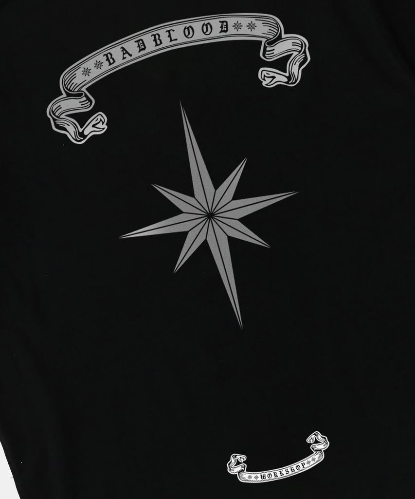 BADBLOOD Cosmo Reflective Ringer T-Shirt - Black