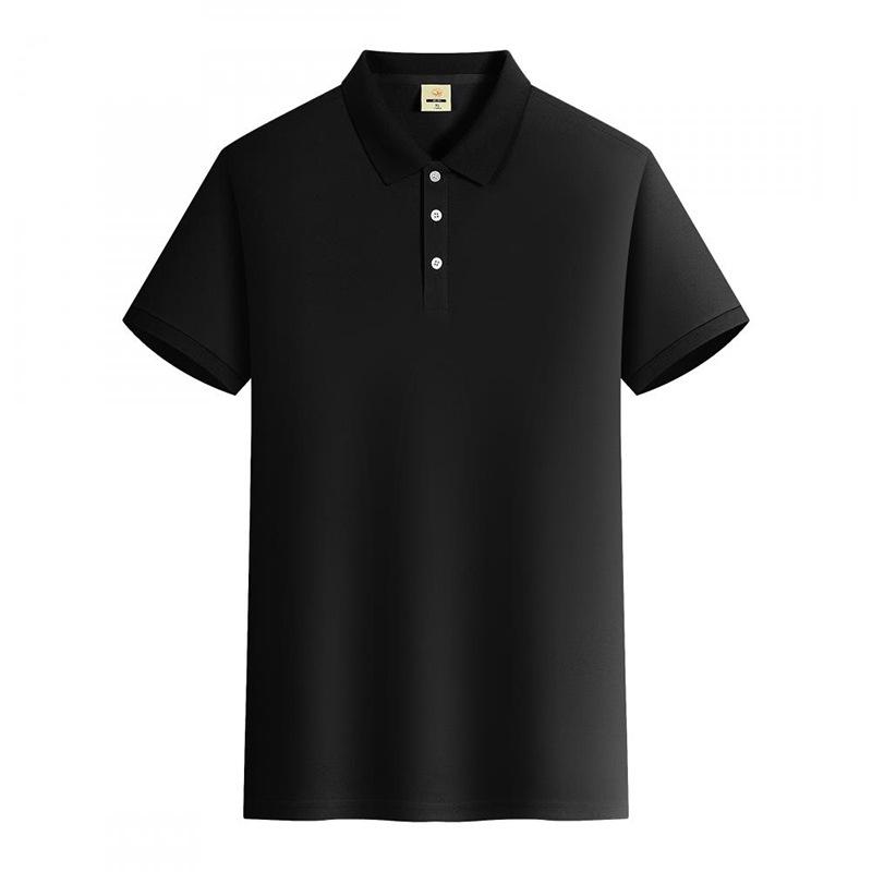 Men's 2024 Ice Silk Cool Short Sleeve Polo Shirt, Solid Color Lapel, Casual Summer Style