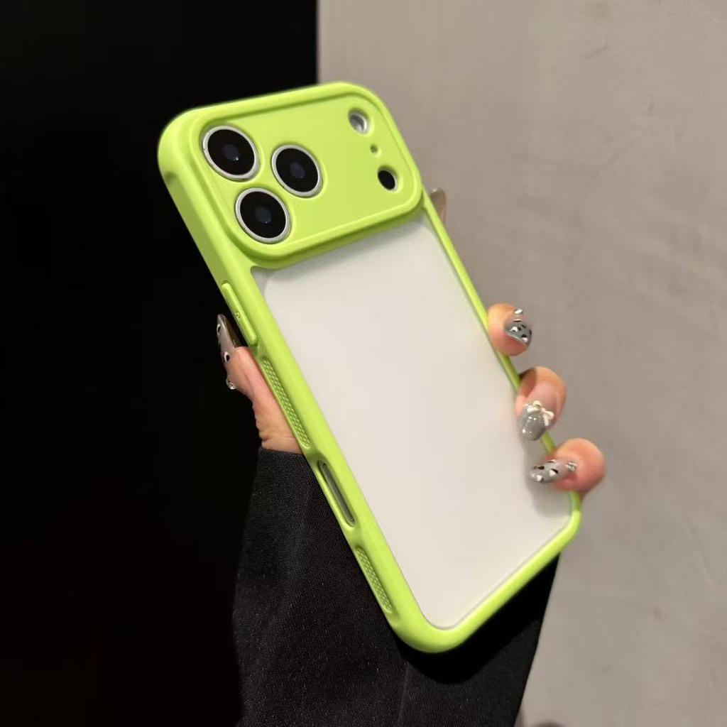 Luxury Translucent Matte Lens Protective Phone Case For iPhone 17 Air 16 15 14 Plus 13 12 11 ProMax For Bumper Back Cases Cover