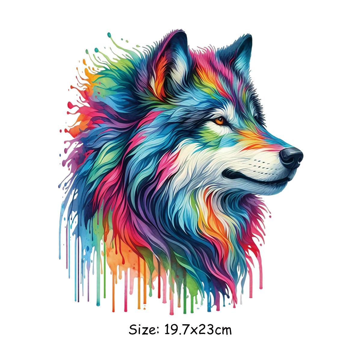 

Термопечать Акварельные животные Набор Футболки Наклейки Одежда Термопресс Аппликация Нашивки для одежды своими руками Легко вырезать