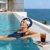 Printed Pattern Bathing Caps Plus Size Silicone Swim Cap Swimming Cap  Swimming Pool