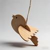 10 Sets of Wooden Bird-Shaped Ornaments, Wooden Bird Shapes for DIY Coloring, Children's Educational Tools, Handmade Holiday Decorations, Holiday P