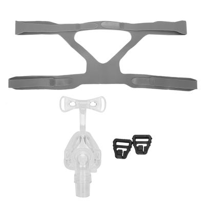 Conjunto de Protetor Facial e Cinto de Cabeça para Máquina de Respiração Silicone Universal Acessórios para Máquina de Respiração