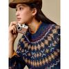 INMAN Women's Fair Isle Jacquard Wool Blend Knitwear