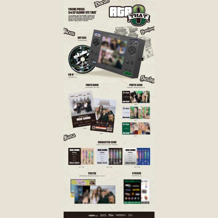 YOUNG POSSE – ATE THAT (3rd EP Album) – Bak Bak K-Pop Store