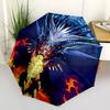 1pc Dragon Fire Breath Folding Umbrella | Elegant Design, Fashionable Accessory, Durable Construction, Sturdy Ribs Yy251107095