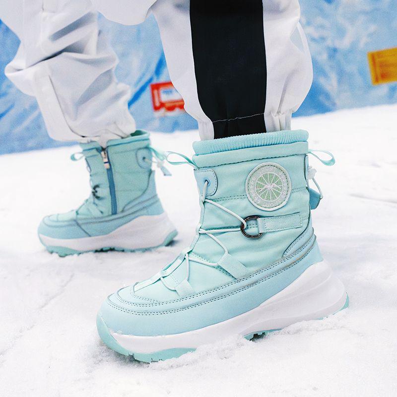 -40° Cold-Proof Women's Cotton Winter Boots: Warm, Short Tube, Thick-Soled, Non-Slip, Waterproof Outdoor Snow Footwear.