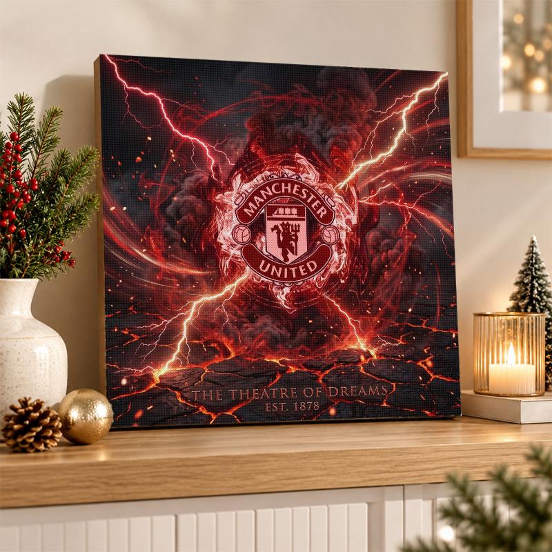 Manchester United Diamond Painting Kit 5D Full Drill DIY Diamond Mosaic Wall Art Home Decor