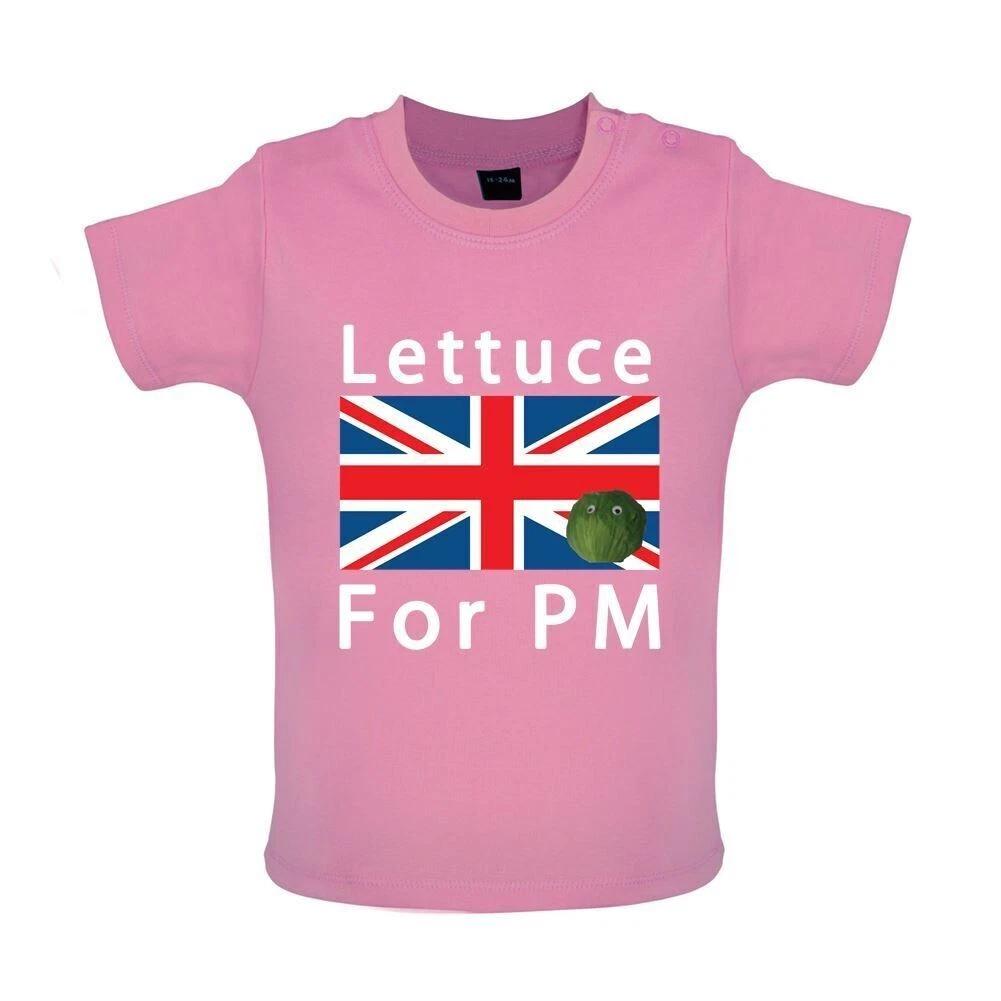 Lettuce For Prime Minister Union Jack - T-Shirt / Bodysuit - Funny PM 130
