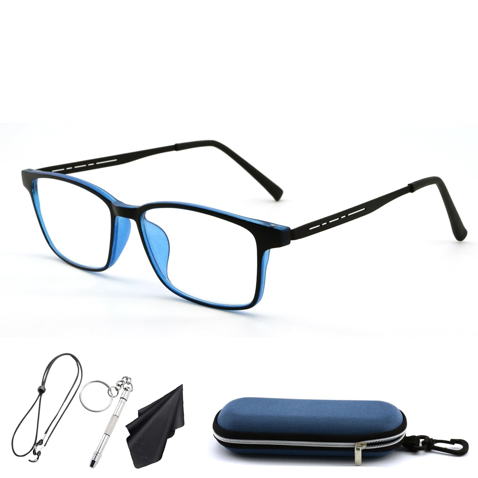 

JINSCOOP Очки для чтения с оправой Веллингтон из пены с памятью, блокирующие синий свет, для мужчин и женщин, очки, блокирующие, портативные, ультралегкие, стильные, синий