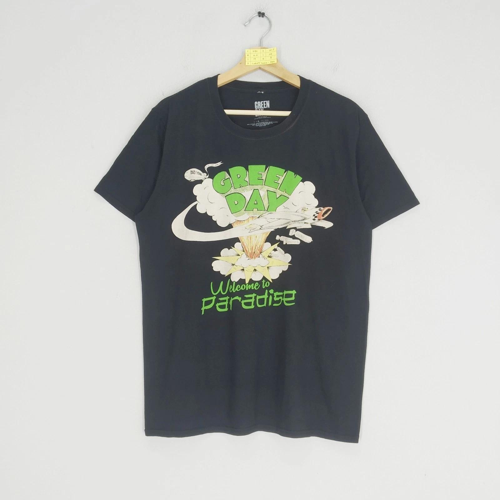 Green Day Welcome To Paradise American Punk Rock Band T Shirt Size L 2XL