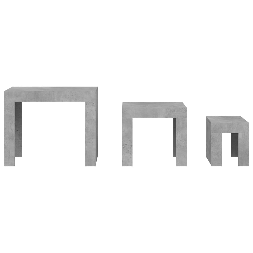 Modernes Sofa Beistelltisch 3er Set, kreativer Couchtisch für das Wohnzimmer, dekorativer Beistelltisch, 61 x 30 x 50 cm