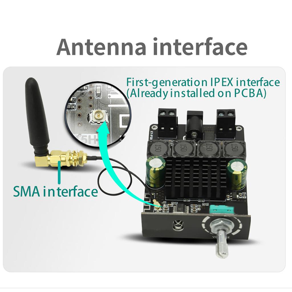 50W+50W   5.1 Wireless   Power Amplifier Portable Sound Amplifier Speaker Amp for Car and Home