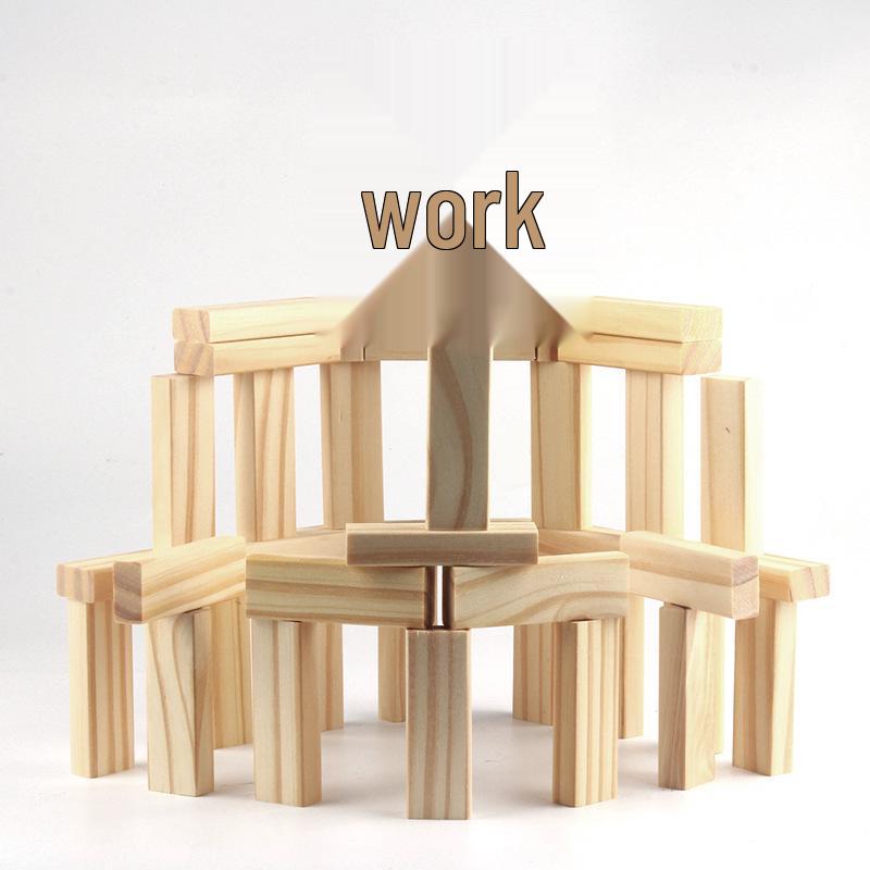 54-Piece Educational Jenga-Style Blocks for Children and Adults – Ideal for Competitive Building and Skill Development