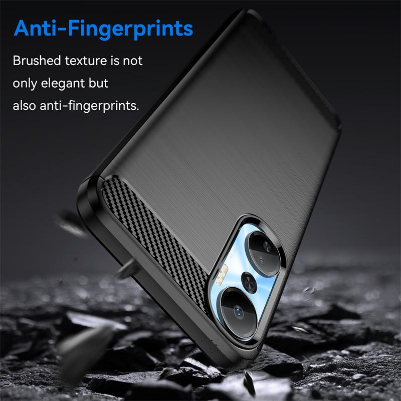 Per Cover Custodia Infinix Hot 20 Per Infinix Hot 20 X6826 X6826B X6826C Paraurti Silicone Fibra di Carbonio Custodia Per Infinix Hot 20 Cover