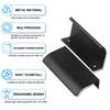 10pk 80mm Black Hidden Cabinet Handles - Invisible Drawer Pulls for Kitchen & Furniture