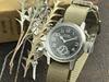 Military watch for Buships small khaki nylon NATO strap [M.R.M.W.] men, second,