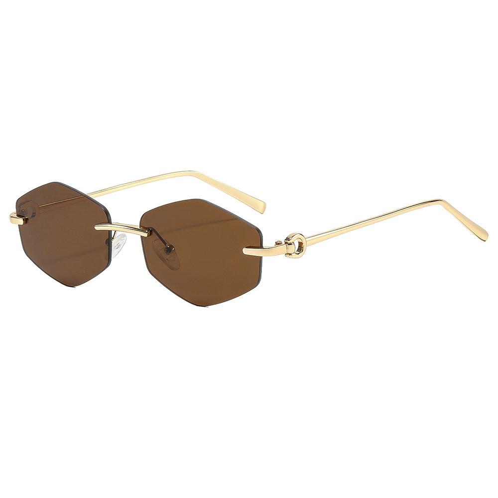 Geometric Diamond Shape Sunglasses With Uv400 Protection For Fashionable Sunwear Men Women