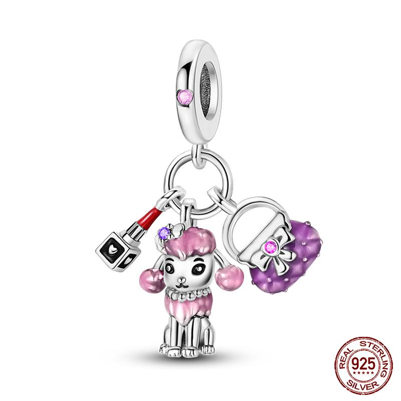 100% Copper Love Cross Bible Pendants Luminous Ufo Charms Beads Fit Qikaola Original Bracelet Fine Diy Jewelry Gift