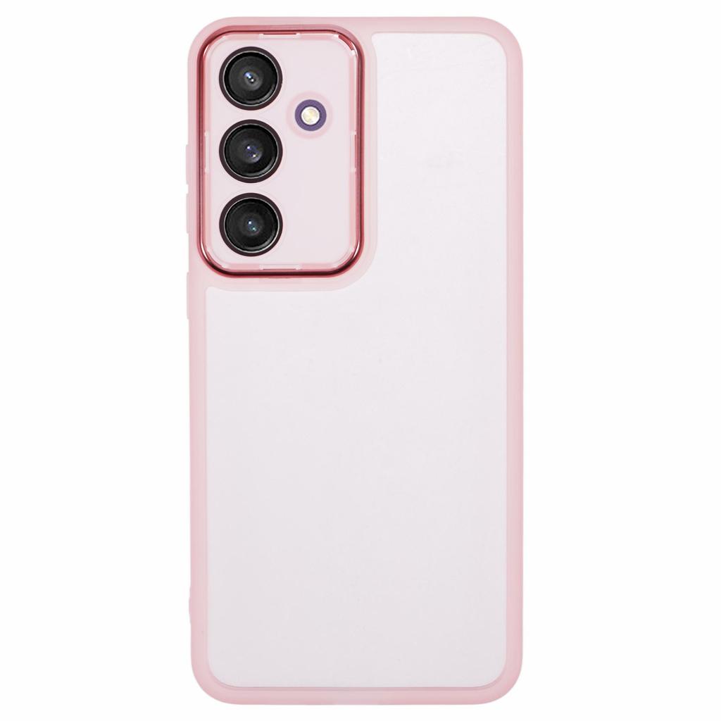 DKSM Series For Samsung Galaxy S24 FE Case Electroplated Camera Frame TPU Phone Cover