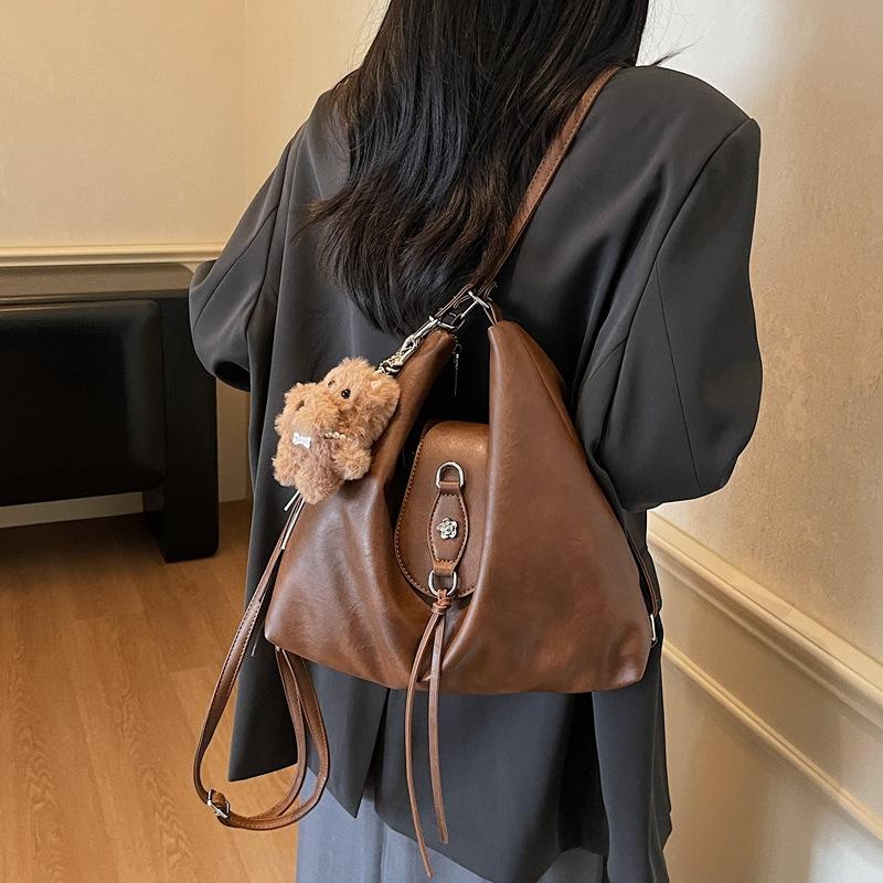 Premium Single Shoulder Messenger Bag Women's 2025 New Casual and Versatile Student Large-capacity Commuting Double Shoulder Tote Bag