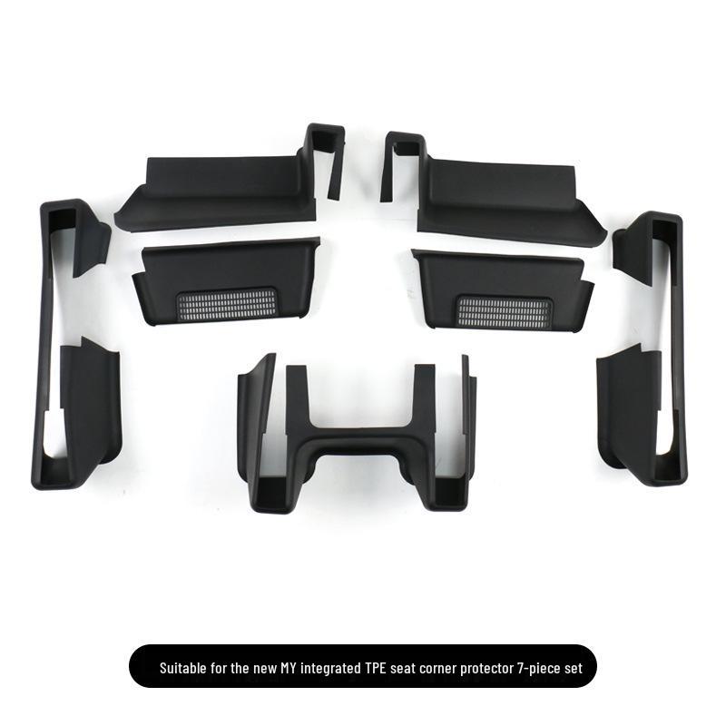 Tesla Model Y Rear Seat Anti-Kick Protector Mats and Door Sill Strips