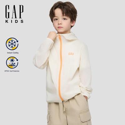 Kids' Logo Print Lightweight Hooded Jacket