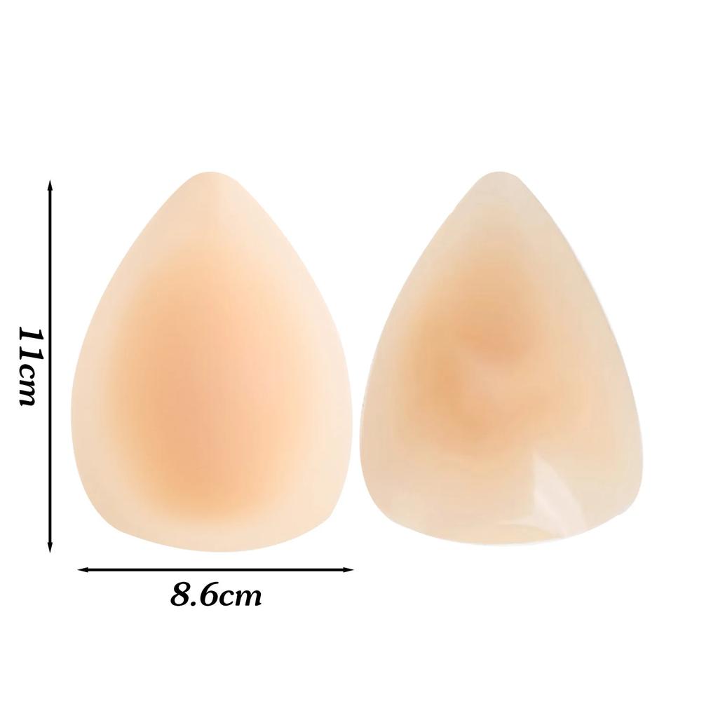 2026 Summer Triangle Invisible Silicone Self-adhesive Bra Pad for Women Skin Breast Pads Nipple Cover Bras Intimates Accessories