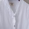 Premium Men's Loose Cotton And Linen Shirts With V-neck For Ultimate Comfort