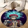 1pc Demon Slayer2 Design Printed Area Round Carpet for Bedroom Living Room Home Decor Rugs Mat Non Slip Mat Rug for Bedside