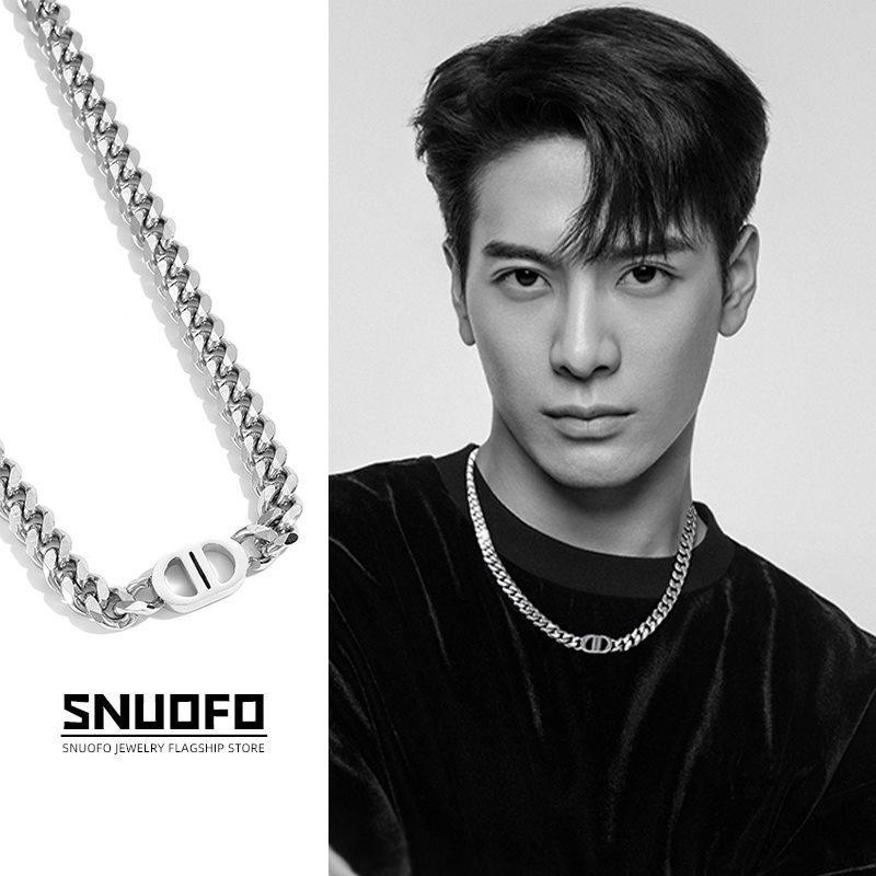 Trendy Men's Clavicle Necklace: Versatile, High-End, Simple Hip Hop Jewelry