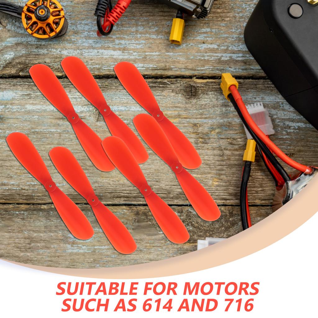 10Pairs Rc Propellers 2-Vane Plastic Replacement Blades Easy Install Rc Airplane Parts for Stable Flight Airplane Control