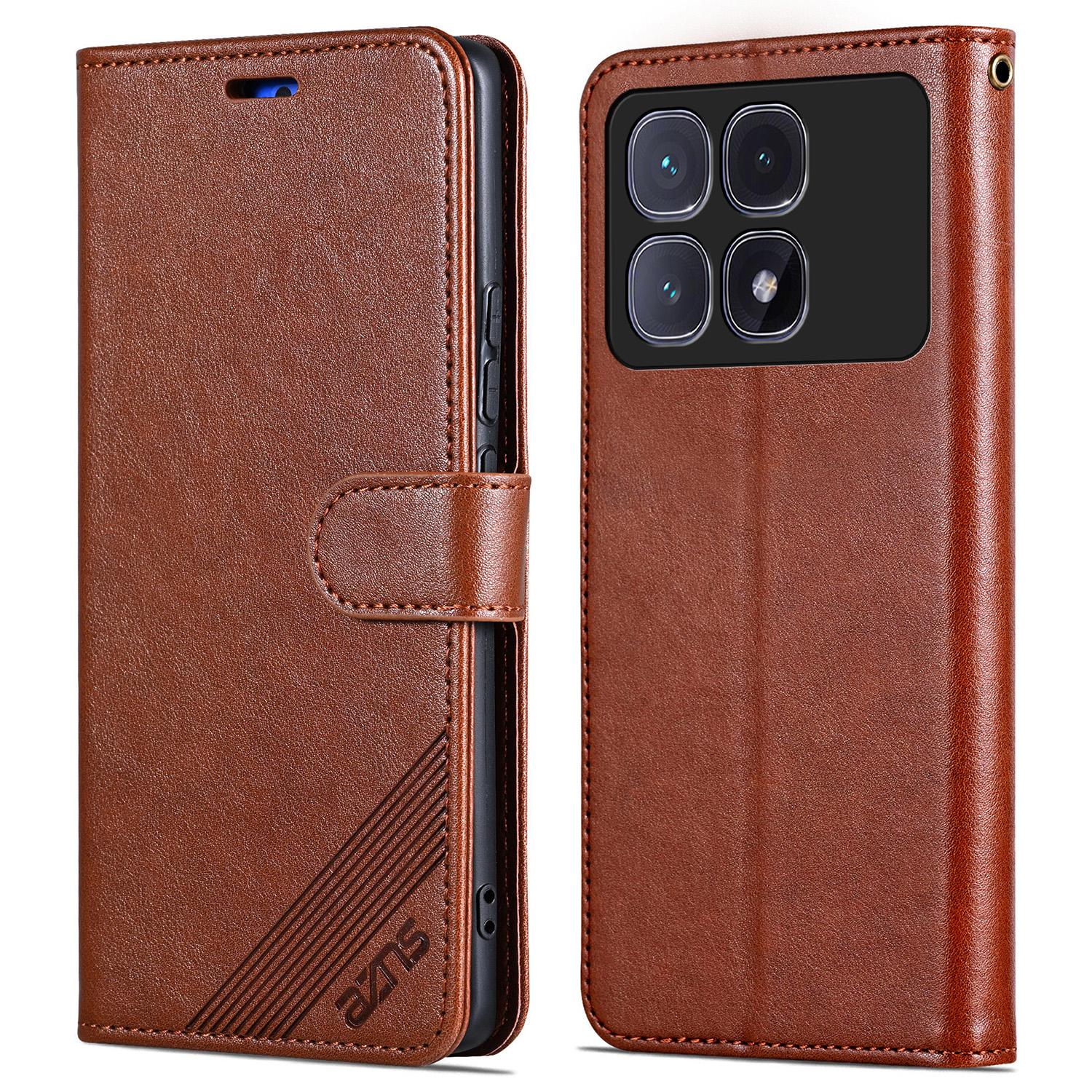 AZNS For Xiaomi Redmi K70 Ultra Case Anti-Scratch PU Leather Stand Wallet Phone Cover A