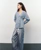 Atempo Raccoon Wool Knit Cardigan / Fog Blue
