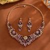 European & American Bridal Jewelry Set - Elegant High-End Fashion Necklace & Accessories