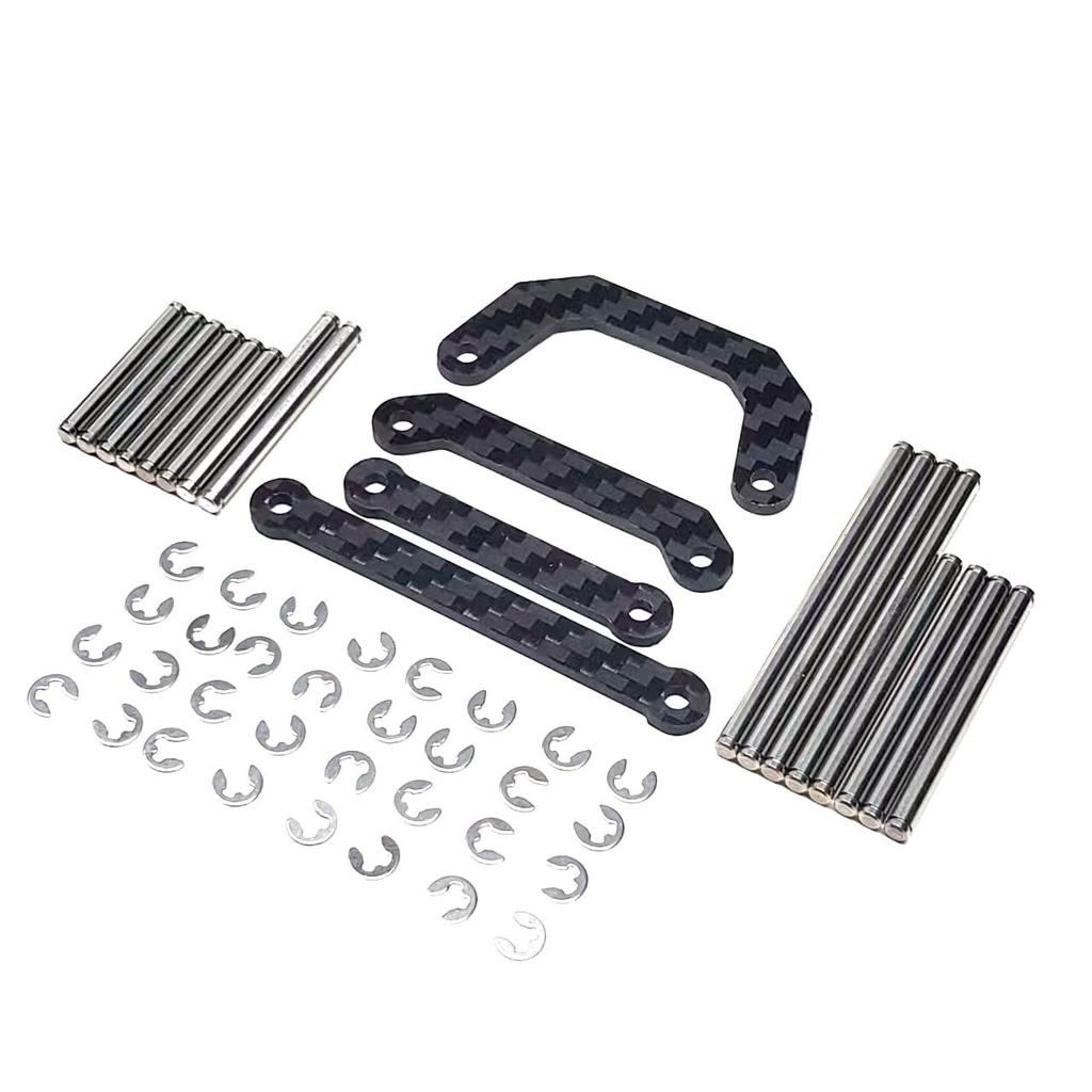 OP Parts Stainless Steel Shaft & Carbon Fiber Bridge Set (Full Set) for Tamiya Fighter NexGen (DT-04 Chassis)