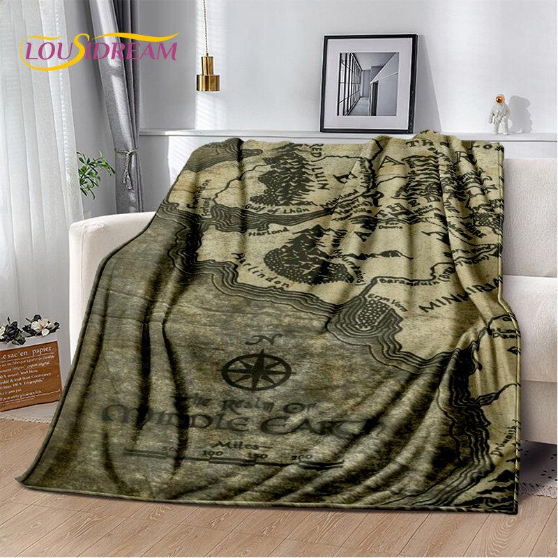 L-Lord of the Rings H-Hobbit Soft Plush Blanket,Flannel Blanket Throw Blanket for Living Room Bedroom Bed Sofa Picnic Cover Kids