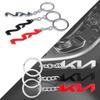 Metall-Abzeichen Schlüsselanhänger Schlüssel Dekoration Zubehör Für Kia Sportage Rio 3 Soul Picanto EV6 Cerato Niro Telluride Sorento Seltos wszj80